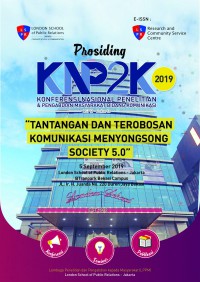 Image of Prosiding Konferensi Nasional Penelitian Dan Pengabdian Masyarakat Bidang Komunikasi Tahun 2019
